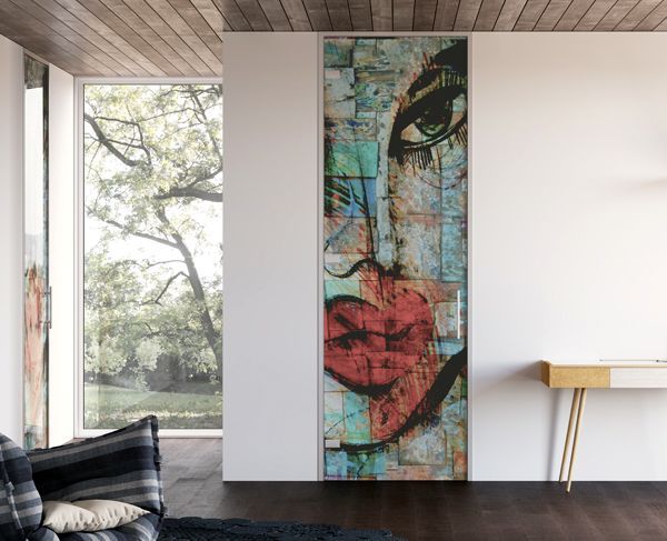 Porte in vetro a battente: Art Design