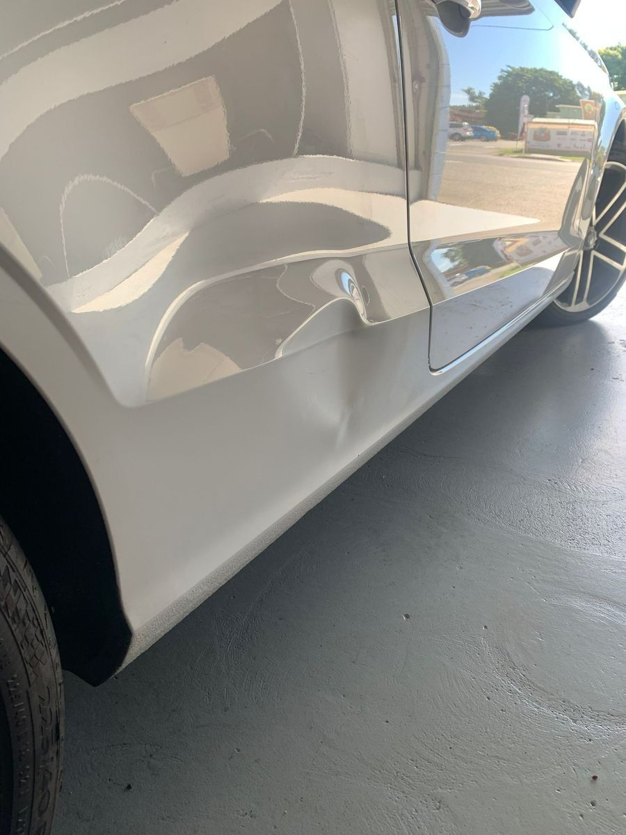 Side dent on an Audi — Dent Motive in Nerang, QLD