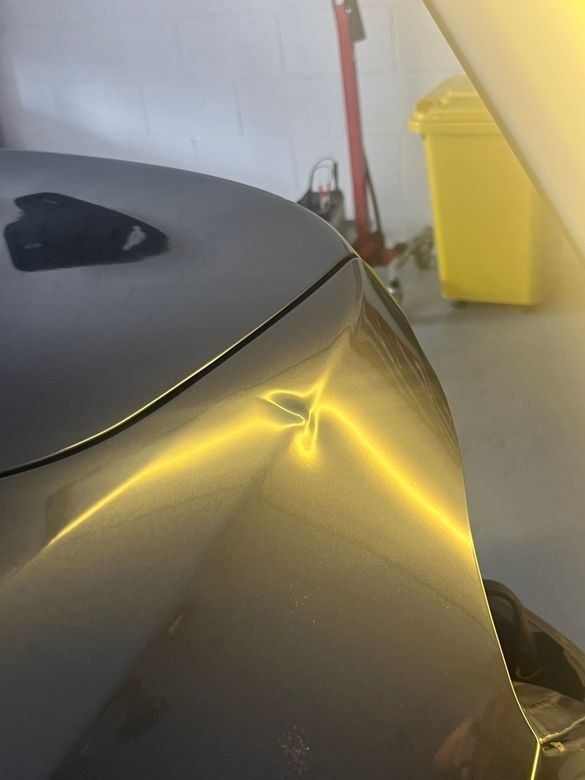 Dent on The Back of A Gold Car — Dent Motive in Broadbeach, QLD