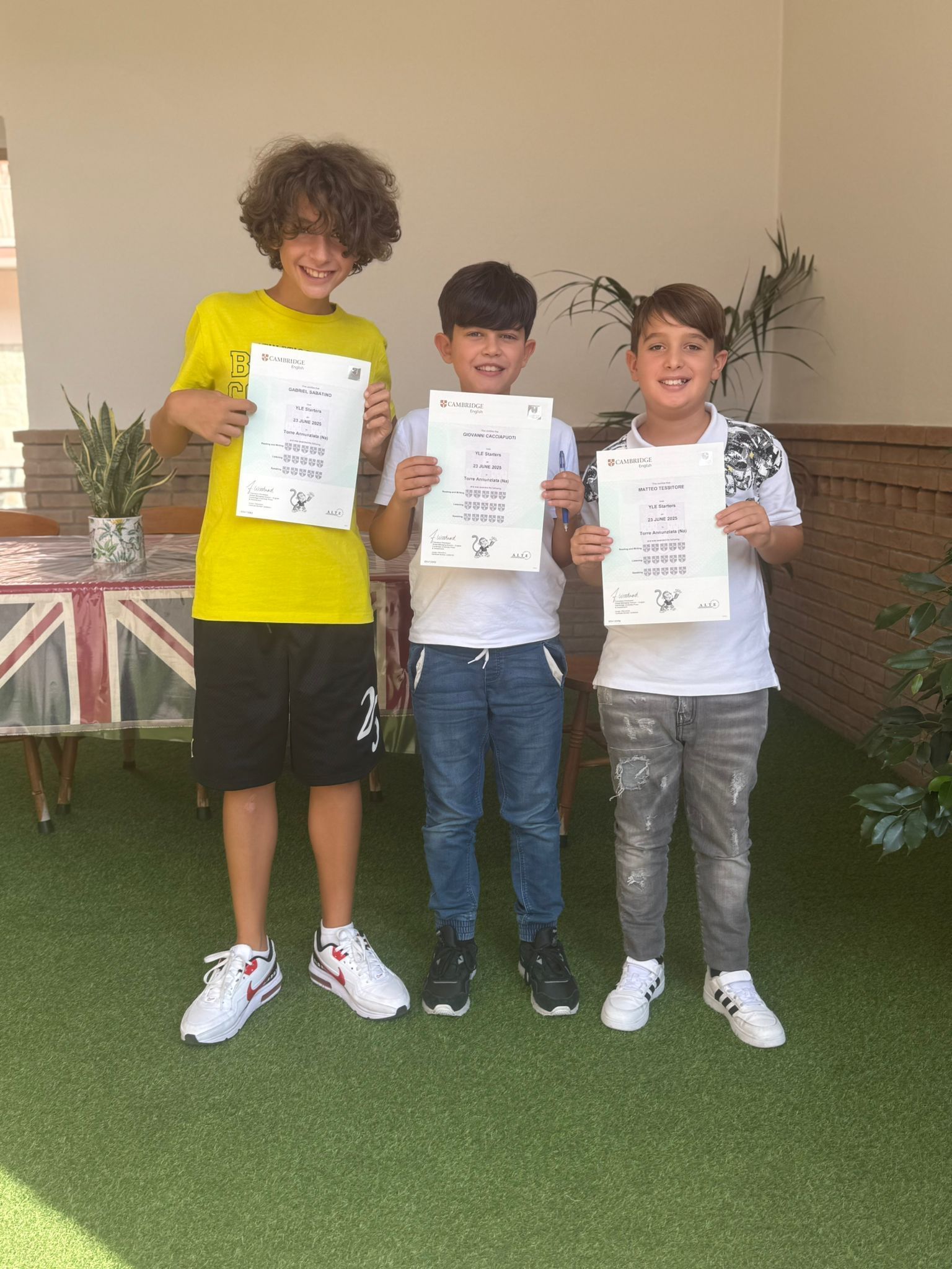 Cerimonia della consegna delle certificazioni