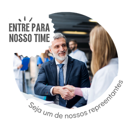 Botão para que os visitantes que tenham interesse em se tornar um representante acesse para ser direcionado a outra pagina