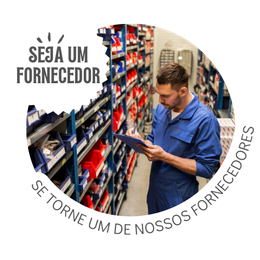 Botão para quem quer se tornar um fornecedor acessar e ser direcionado à outra página
