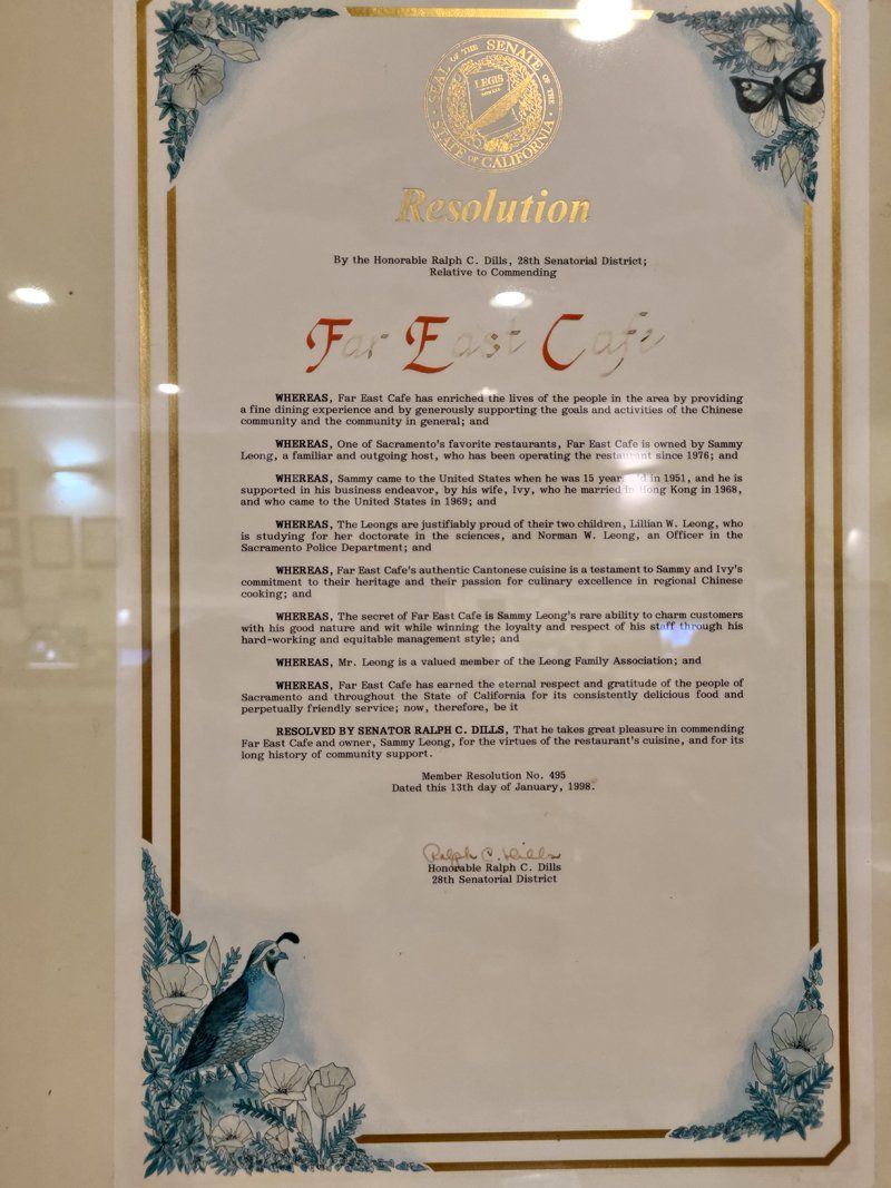 Honorable Mention - Sacramento, CA - Far East Café