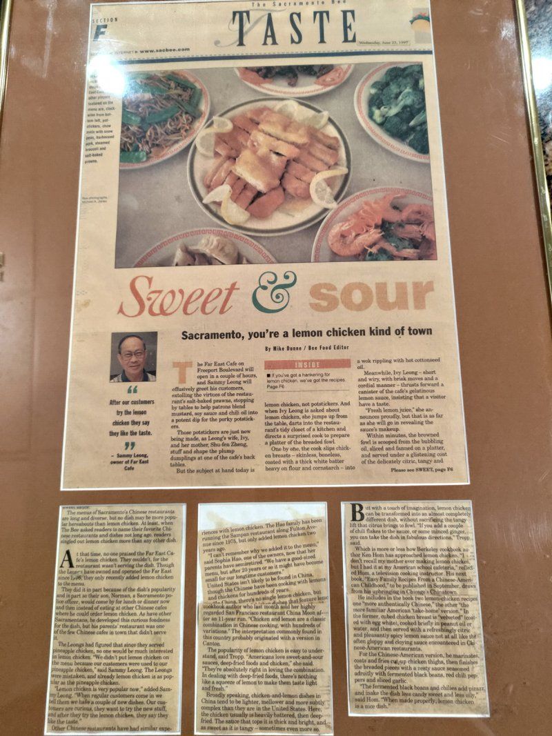 Lemon Chicken - Sacramento, CA - Far East Café