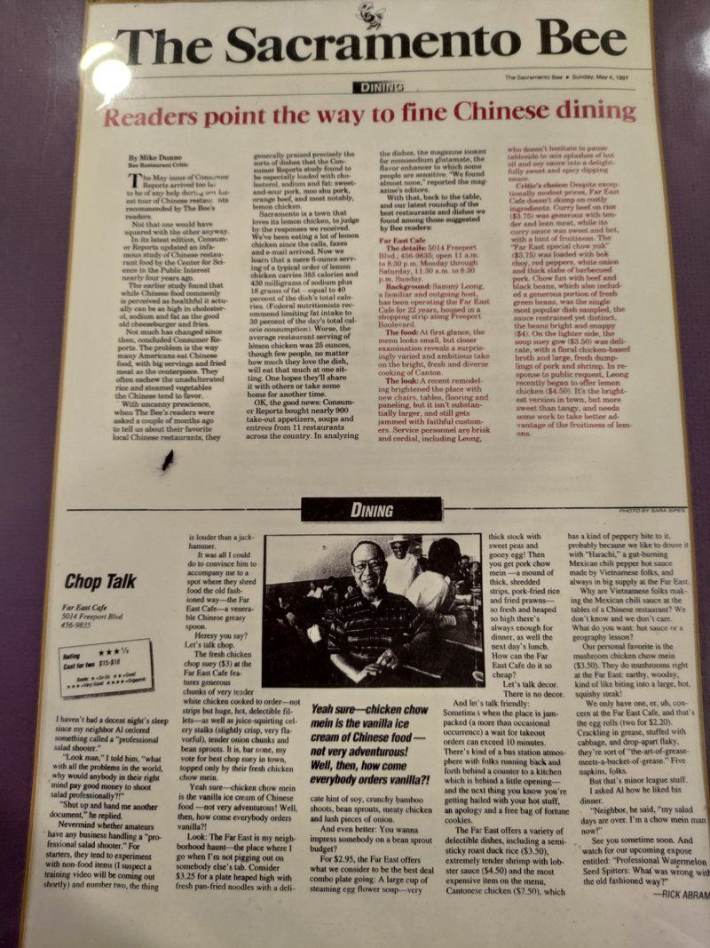 The Sacramento Bee - Sacramento, CA - Far East Café