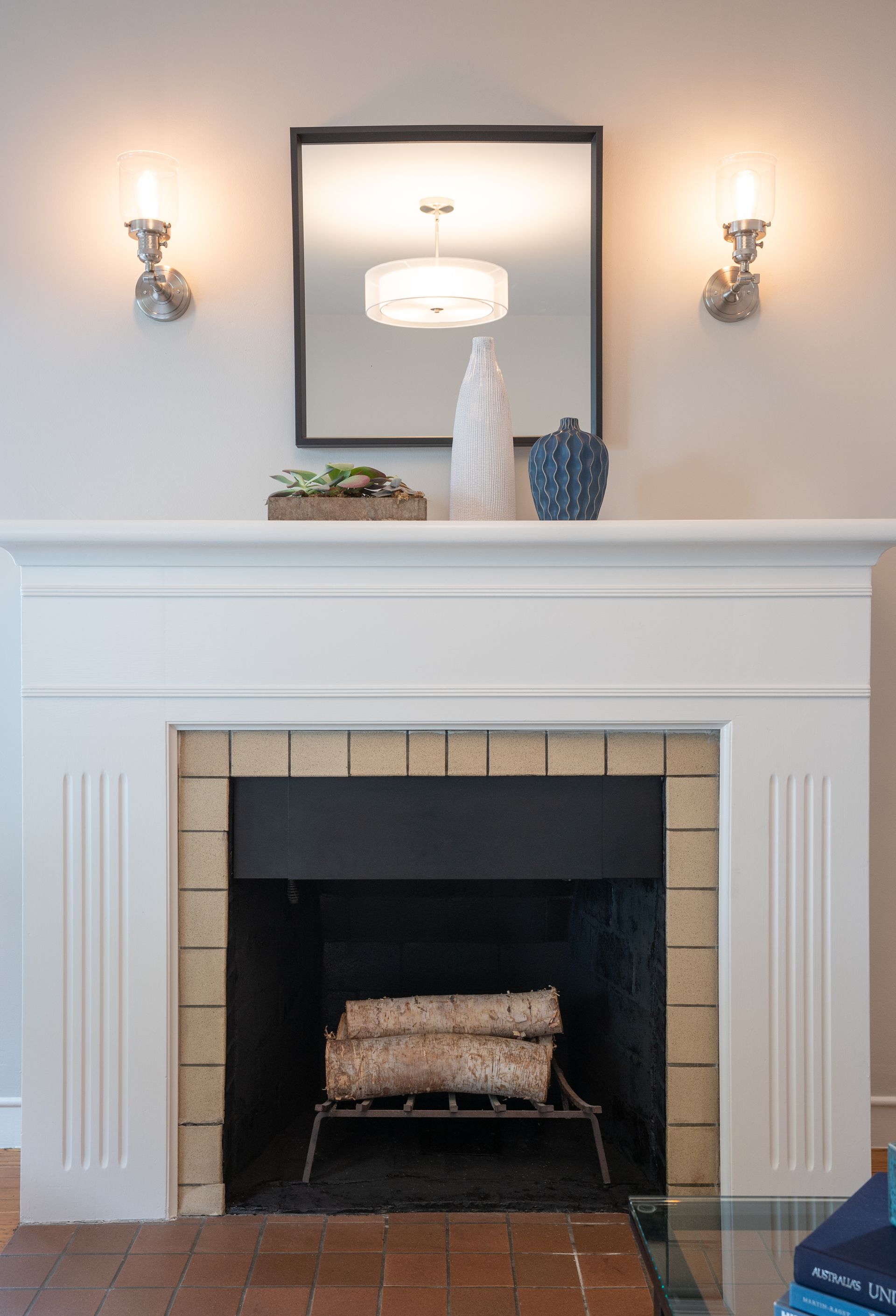 photo of a fireplace
