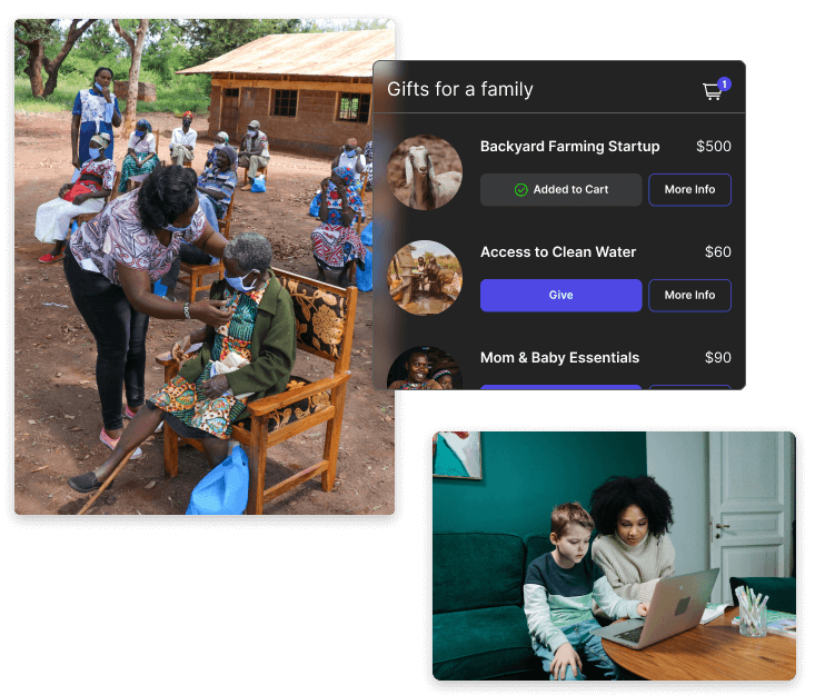 Healthcare professionals working with technology