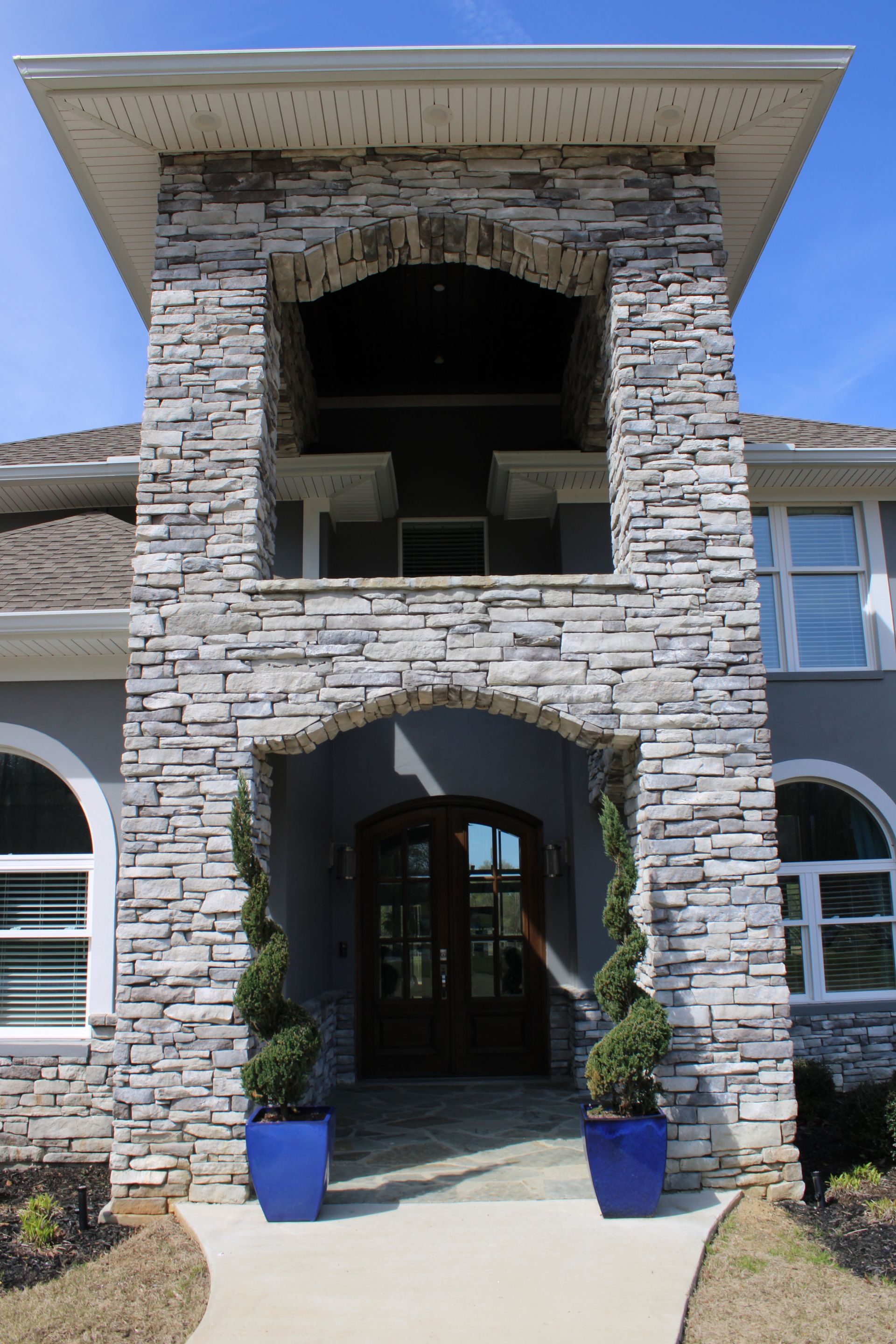 Stone Accent Home Exteriors