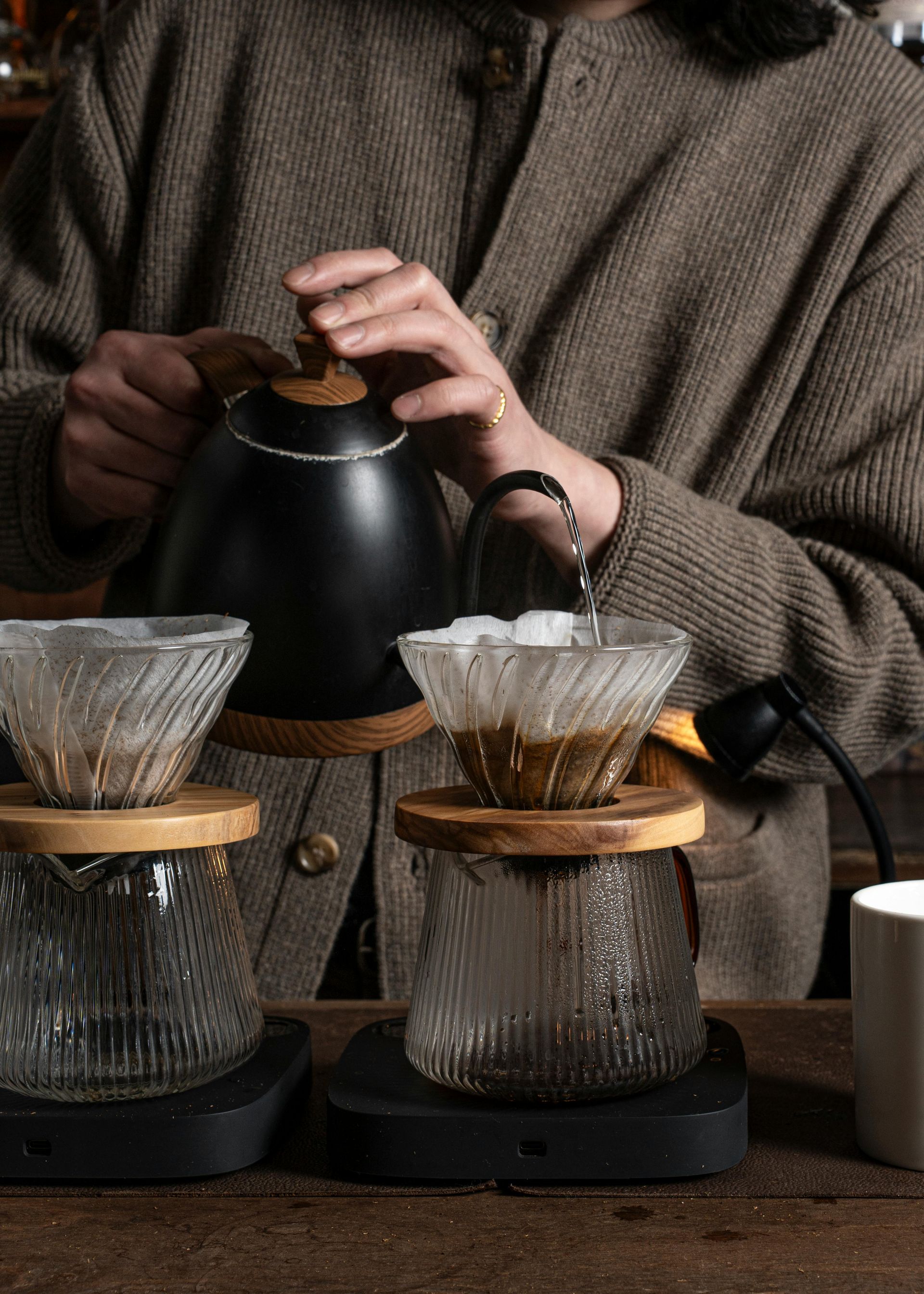 Guy pouring tea