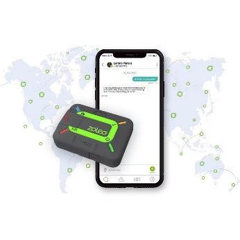 Hub smartphone en satelliet