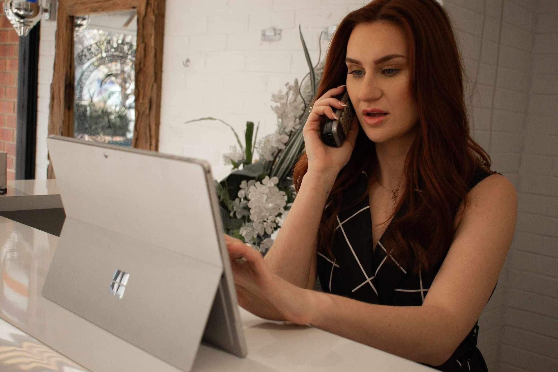 Samantha Talking on the Phone — Nowra, NSW — Strandz Studioz