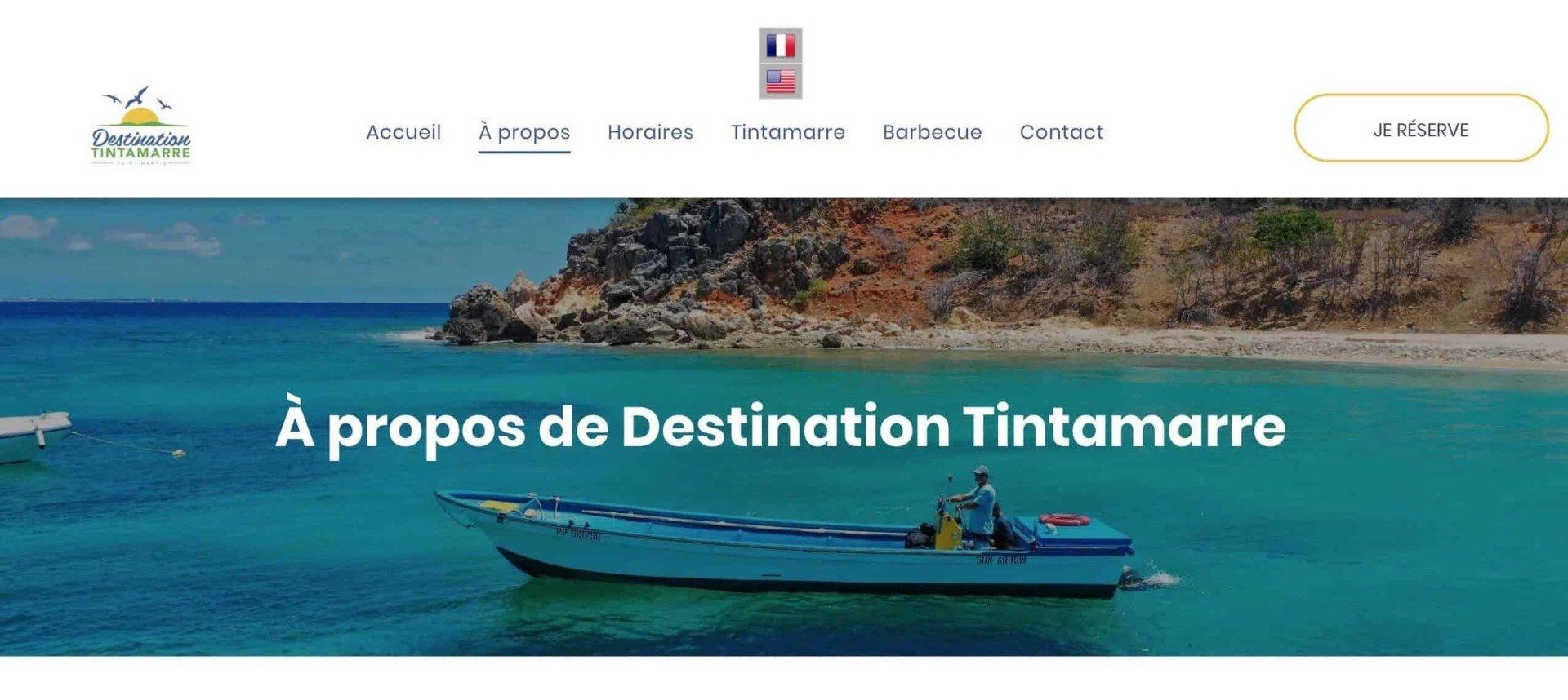 Site internet bilingue de Destination Tintamarre