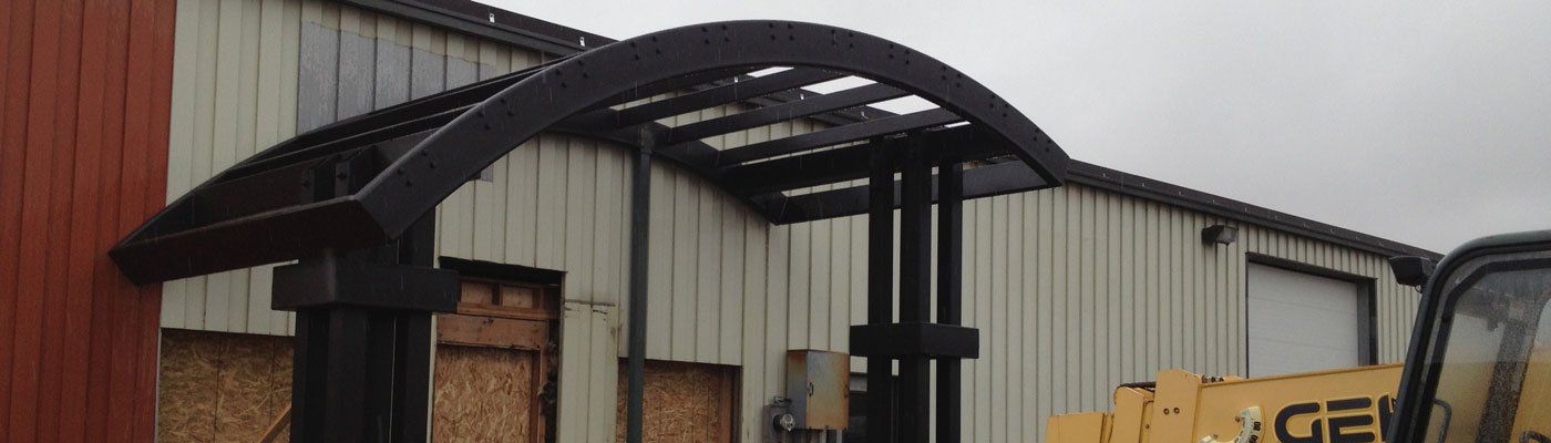 Steel Arc on Warehouse - Billings, MT - Western States Steel Erection Co.