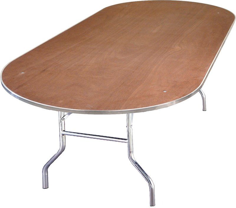 8’ Oval Banquet Table  Seats 10 Comfortably 12 Max