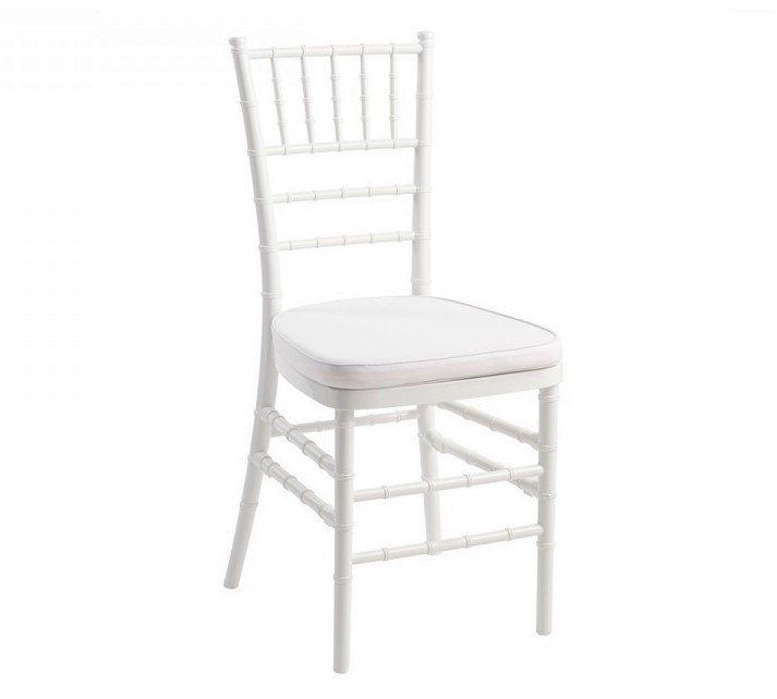 White Chivari Chair with Pad