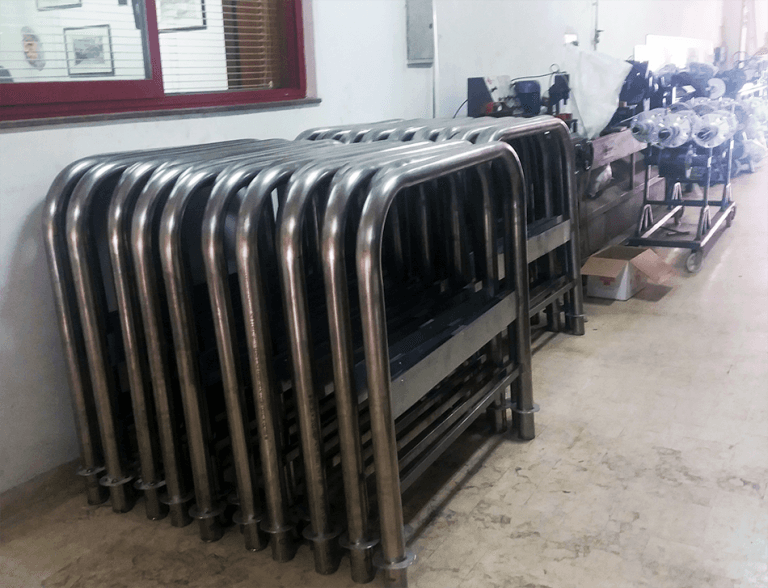 Realizzazione transenne in acciaio inox aisi 316 e 304 realizzato con tubo