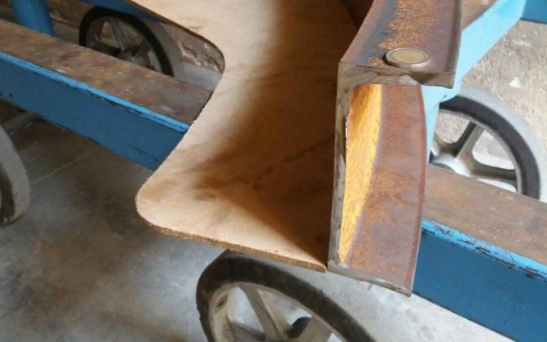 Realizzazione upn 180 centinata a falde esterne