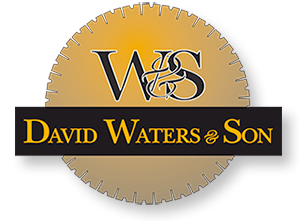 A logo for david waters and son is shown