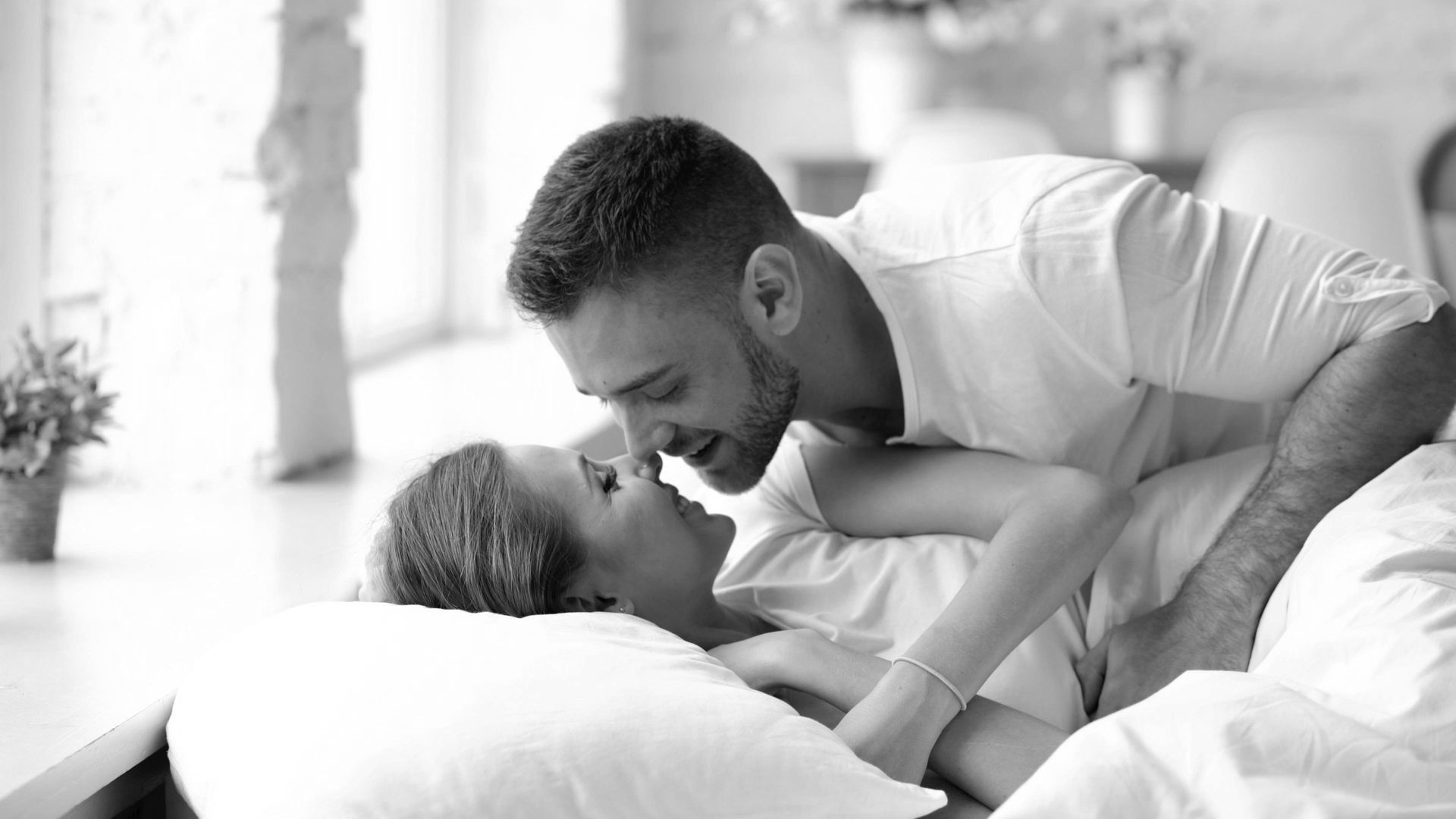 Couple o the bed