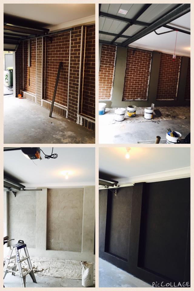 Before and After Plastering a Wall — Newcastle NSW — T.K Cement Render