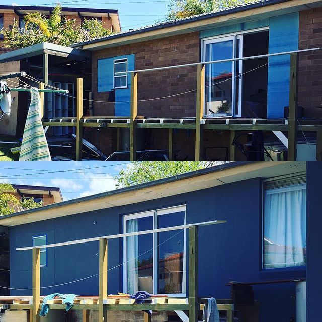 Transforming an Old to Modern Design — Newcastle NSW — T.K Cement Render