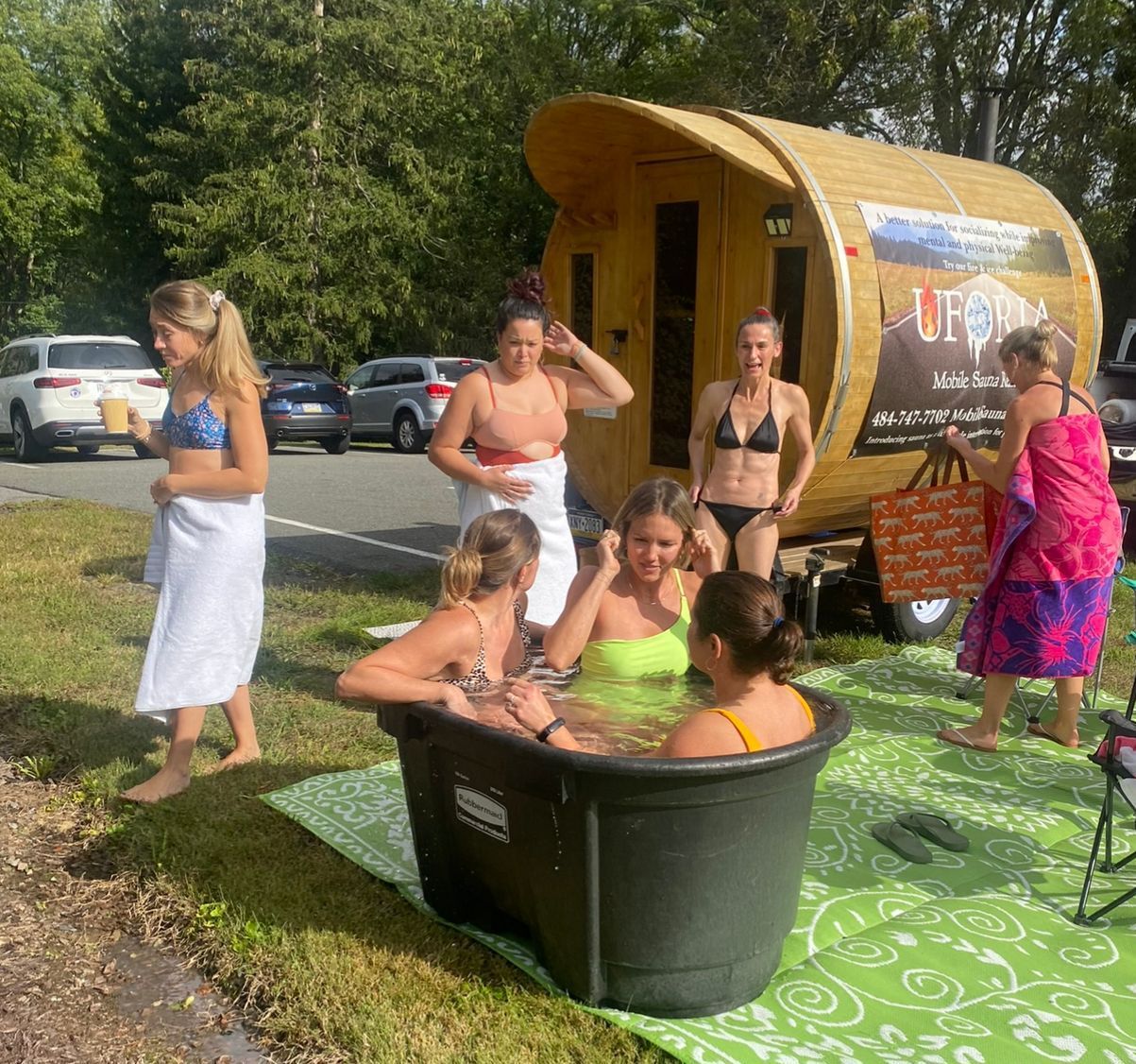 Uforia sauna for Sauna Corporate Wellness, cold plunge for improve health, cold plunge challenge for businesses