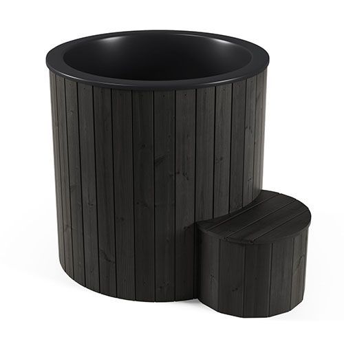 Uforia SaunaLife 1 Person Plunge Tub (Black)