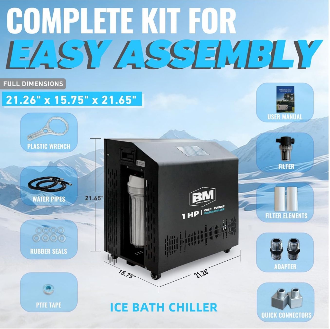 Beyond the Chill™ 1HP Cold / Hot Plunge Chiller