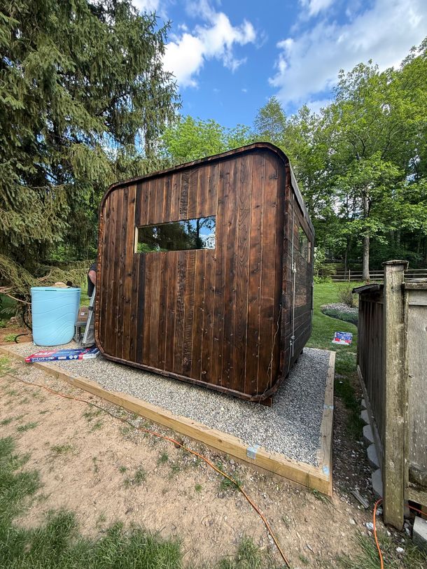 Yakisugi 10 person custom outdoor wood fired sauna