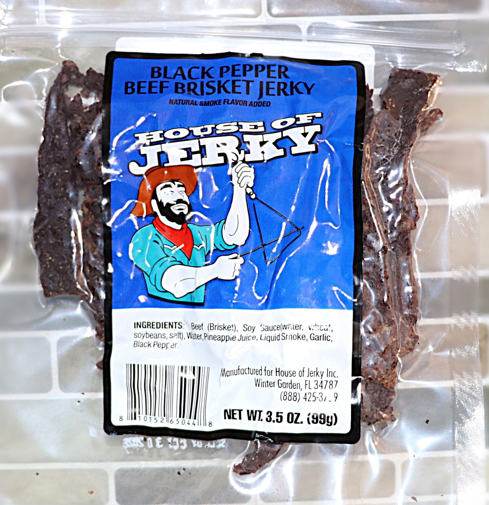 Black Pepper Beef Brisket Jerky
