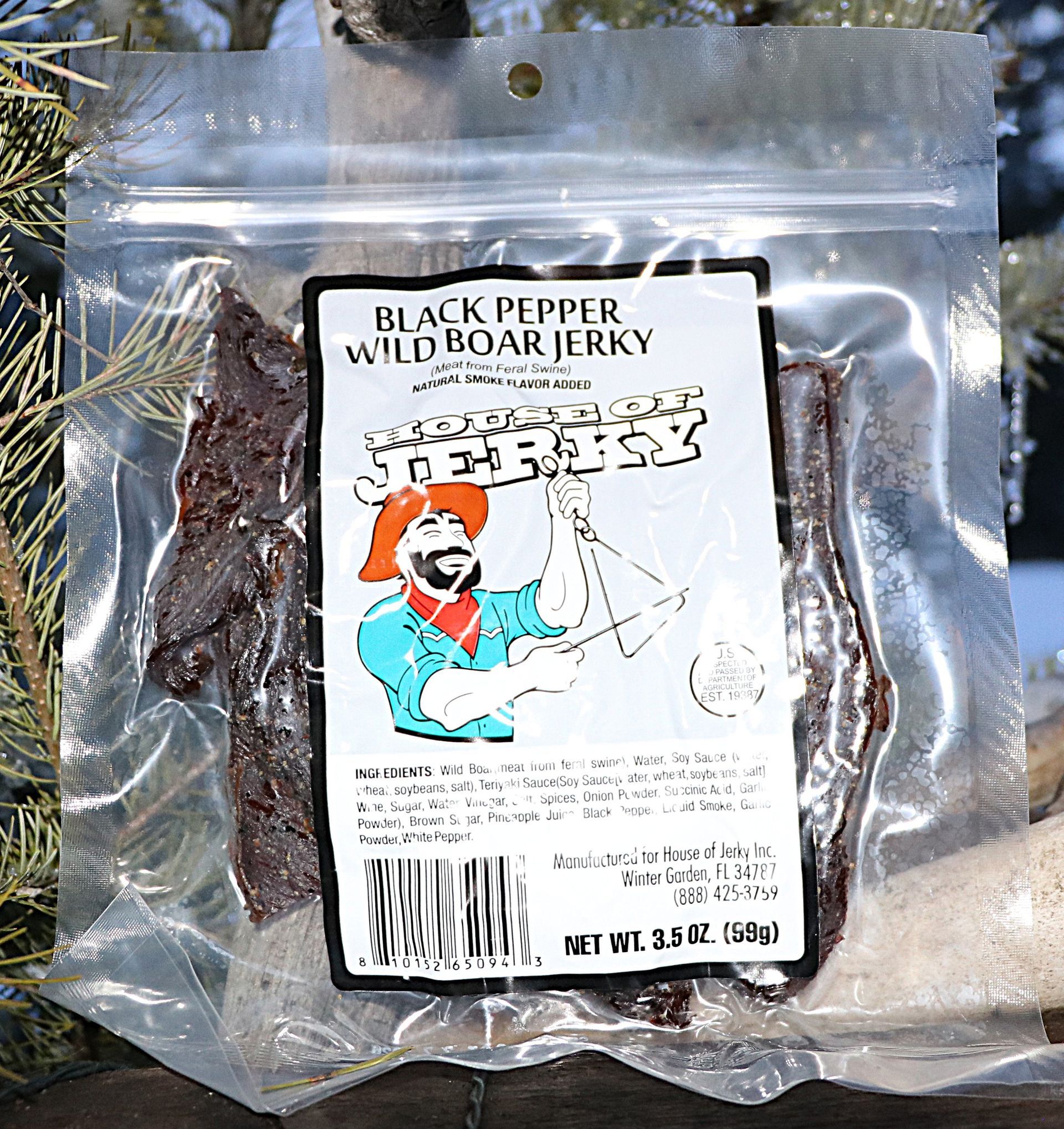 Wild Boar - Black Pepper Jerky