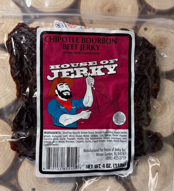 Chipotle Bourbon Beef Jerky