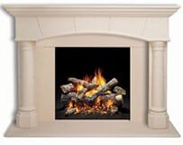 Mantle Installation — Beige Fireplace in Poughkeepsie, NY