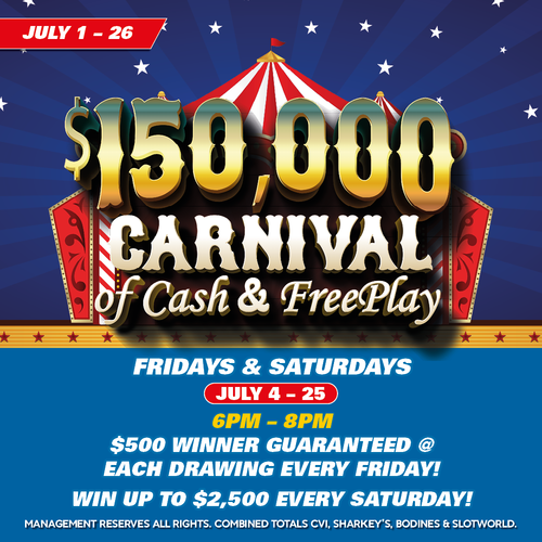 Monthly Casino Calendar