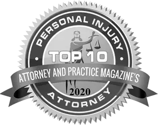 Black and white badge: