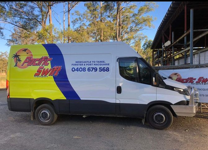Parked Company Vehicle — Professional Transport in Taree South NSW