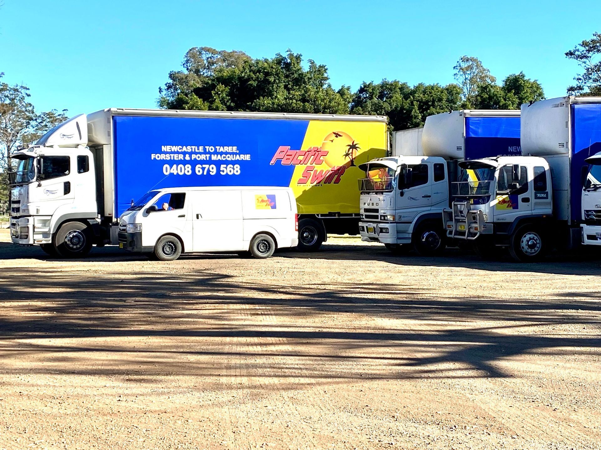 Company Transport Trucks And Van — Professional Transport in Taree South NSW