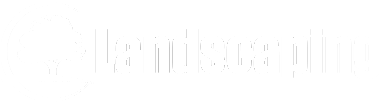 Landscaping logo white