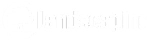 Landscaping logo white