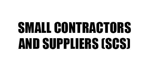 Small Contractors And Suppliers (SCS)