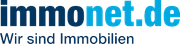 Ein blau-weißes Logo für immonet.de