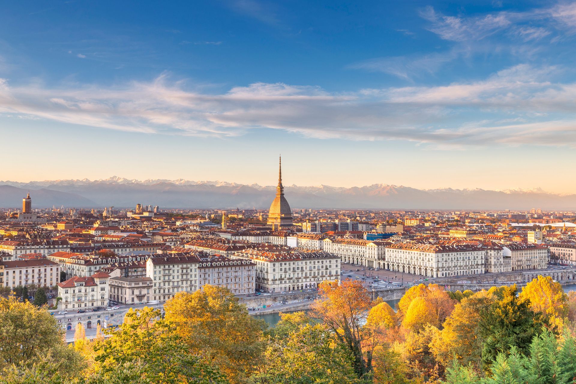 Città di Torino con vista sulla Mole