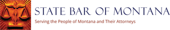 A logo for the state bar of montana