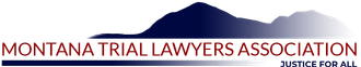 The logo for the montana trial lawyers association