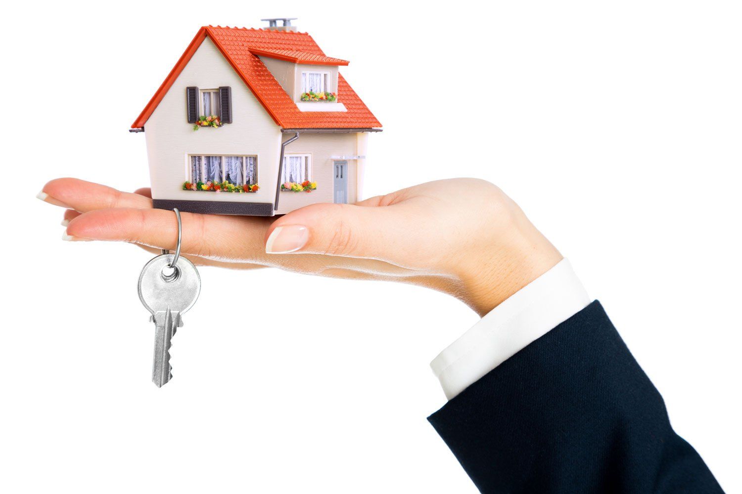 Handing Holding Home with Keys