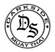 Darkside Muay Thai logo: Black and white circular design with "Darkside Muay Thai" text and stylized "Ds" initials.