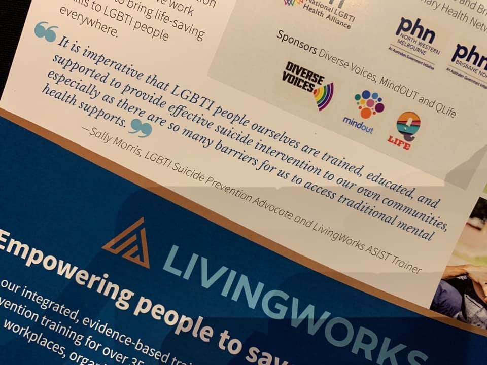 Sally Morris at Yarns Heal event