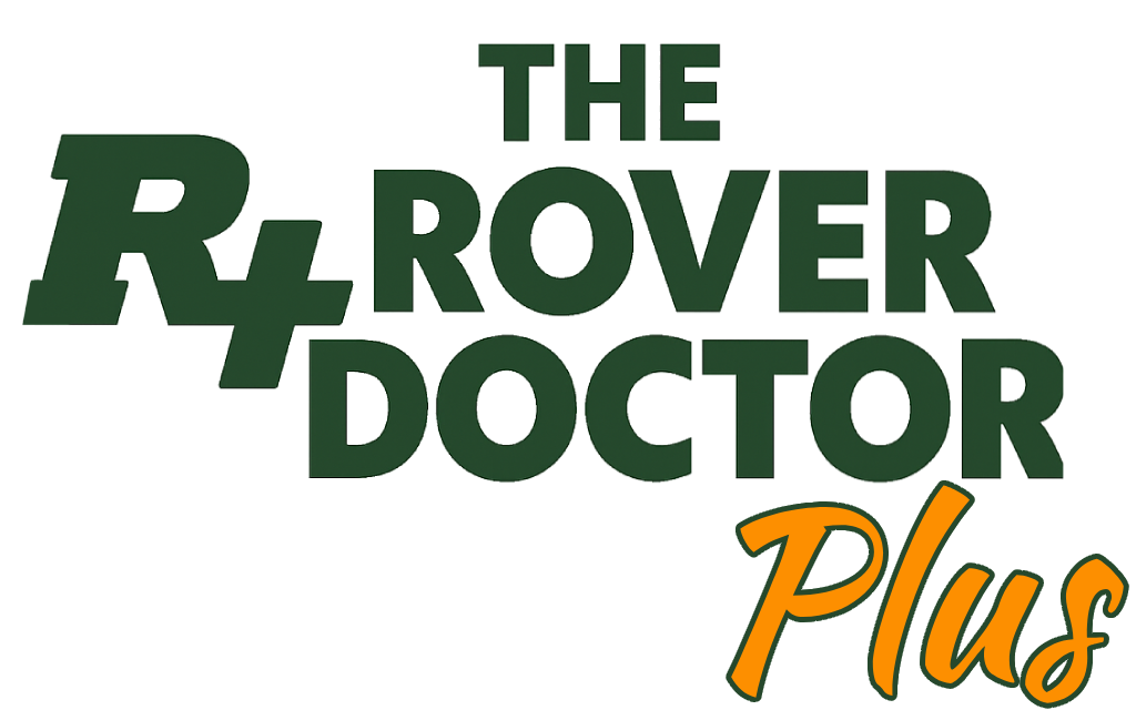 A green logo for the rover doctor plus