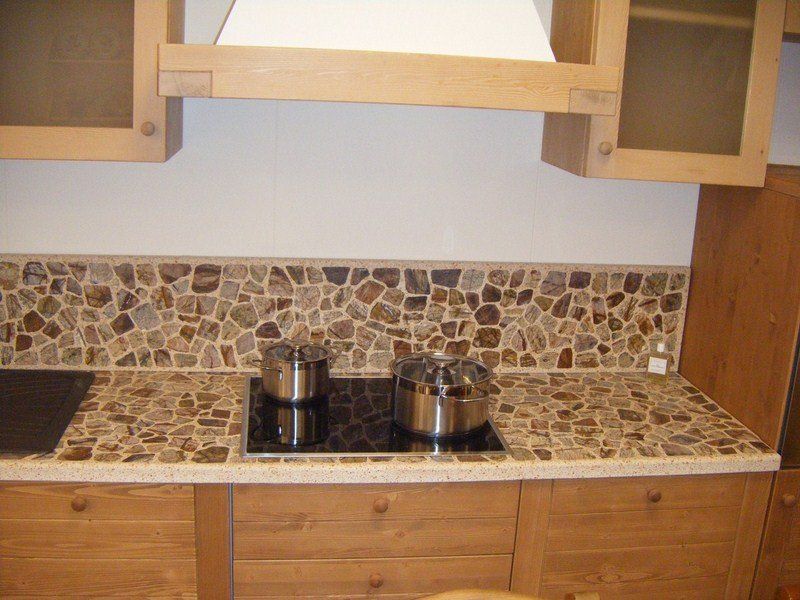 pebble kitchen counter tops
