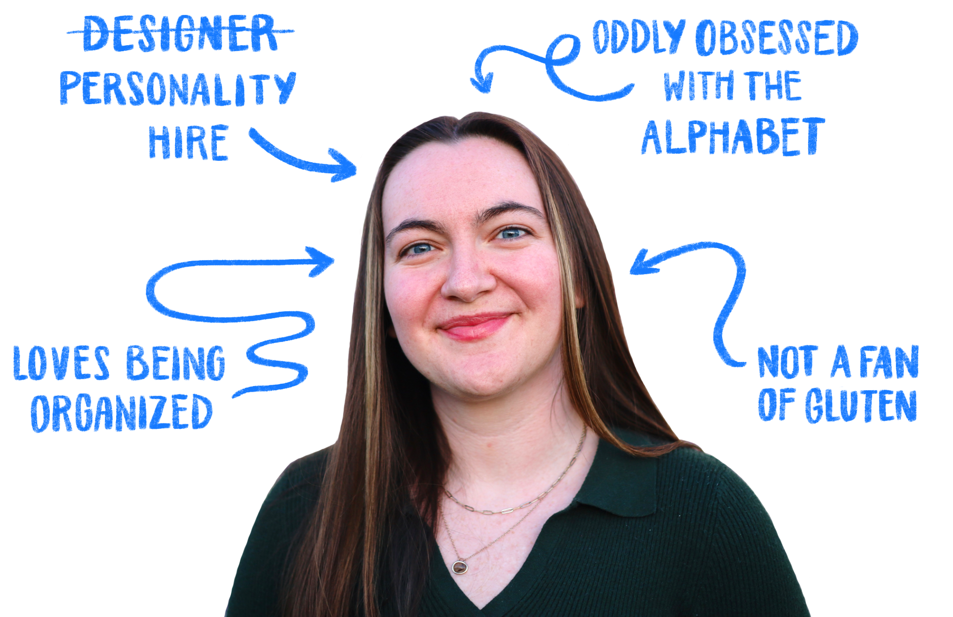 Linnea Solak is a personality hire, oddly obsessed with the alphabet, loves being organized, and isn't a fan of chicken
